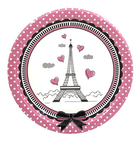 Set Plato 18 Cm + Plato 23cm + Vaso Paris 30 Pcs 1