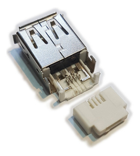 Conector Ficha Usb 2.0 A Hembra Para Cable 0