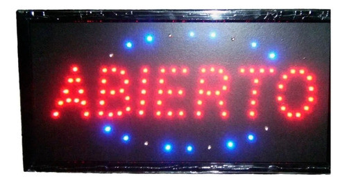 Cartel Led Abierto Para Comercios Todos Los Ramos 0