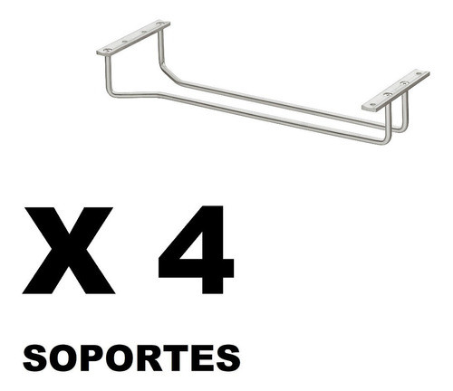 Soporte Portacopas Cromado Porta Copas X 4 Unidades 1