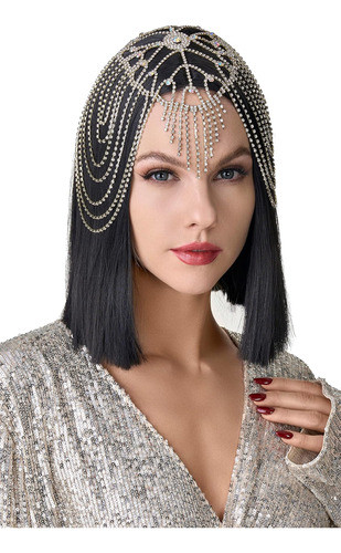 Babeyond Cadenas Joyería Cabeza Con Gorro Diamantes Cristal 0