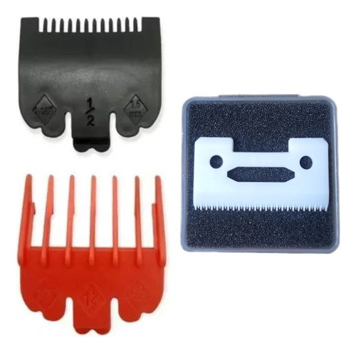 Combo Cuchilla Cerámica + Set De Alzas 0,5 Y 1,5 Plásticas 0