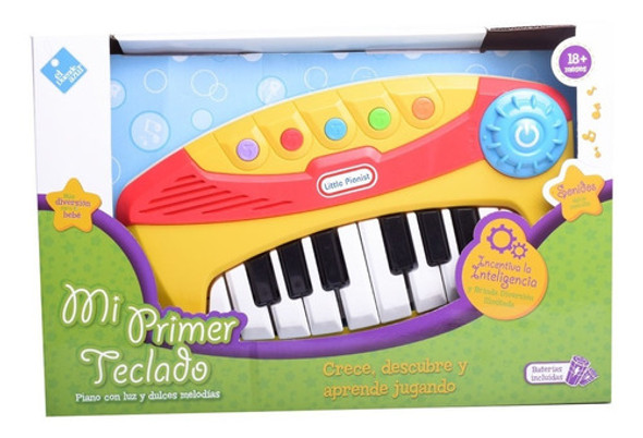 Organo Piano Teclado Con Luces Y Sonidos El Duende Azul 0