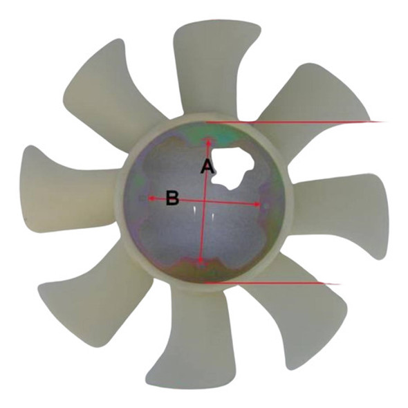 Paleta Ventilador  Nissan 720 90-92 Diesel Sd23 0