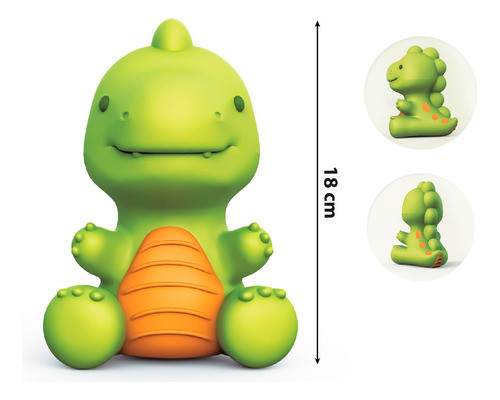 Muñeco De Goma Dinosaurio 18 Cm - Vamos A Jugar 1