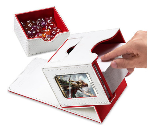 Caja De Deck Mtg Commander, 25x17x10 Cm, Rojo/blanco 0