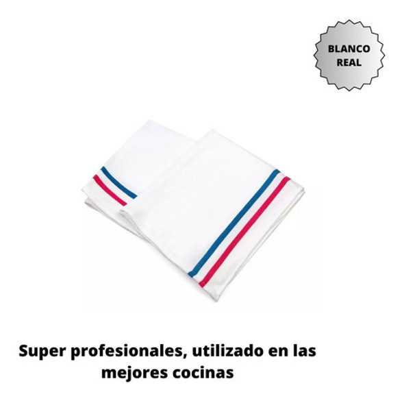 Pack X12 Repasadores Cocina Top Gourmet Guarda Francesa 1