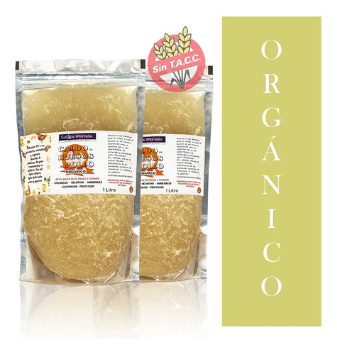 Caldo De Huesos Pastoril Orgánico 2 Litros Cocción 72 Hs 0