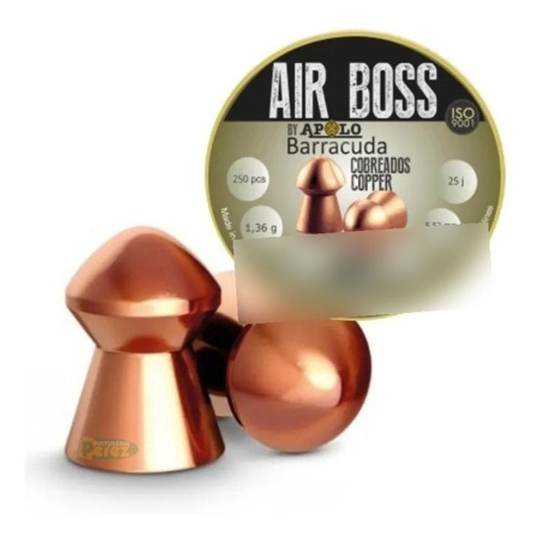 Balines Apolo Air Boss Barracuda 5.5 X 1000u 21 Grains Caza 0