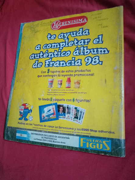 Álbum De Figuritas Del Mundial Francia 1998 1