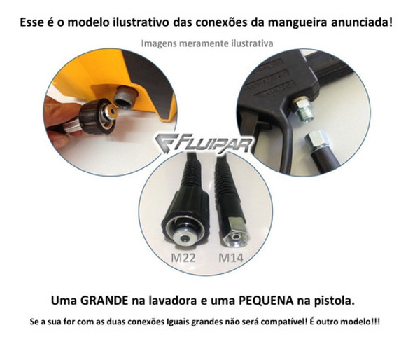 Mangueira Aço Lava Jato Wap Eco Wash 2350 Mod.02 - 03metros 1