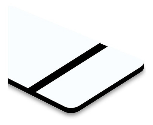 Chapa Abs Dupla Camada Branco/preto - 610x600x1.5mm 0