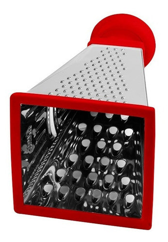 Rallador Acero Inoxidable Pirámide 4 Caras Base Goma 0