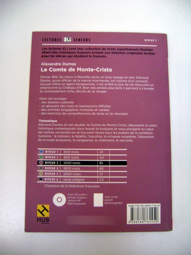 Le Comte De Monte Cristo Dumas Frances Hub Cd Impecabl Boedo 1