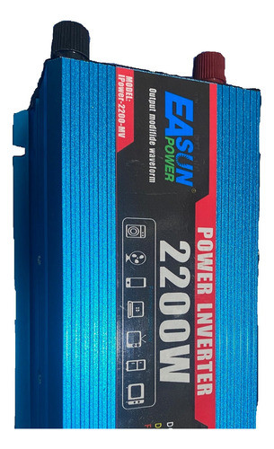 Inversor Solar Onda Senoidal Modificada 12v 2200w Pico 0