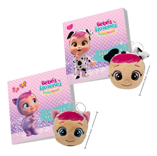 Llaveros Peluches Squishy Bebes Llorones Set 5 Doty Y Katie 0