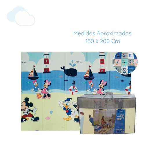 Alfombra Antigolpes Plegable Disney Baby 1.50 X 2m Tapimovil 1