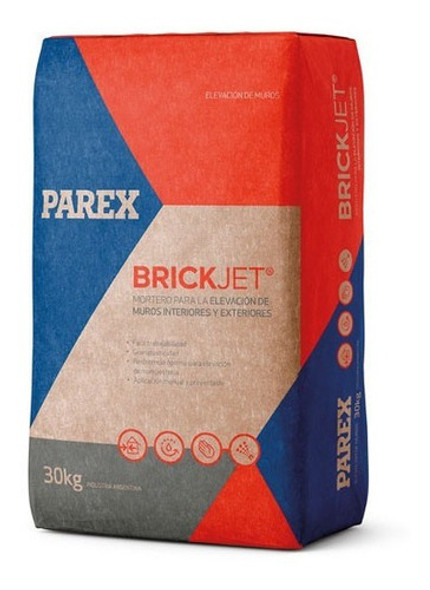 Parex Brickjet Asiento Bloques Ladrillos Y Elevacion De Muro 0