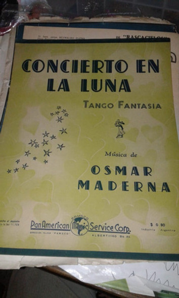 Concierto En La Luna Osmar Maderna Tango Partitura 0
