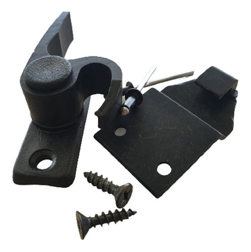 Trinco Fecho 1051 Japones Meia Lua Janela Aluminio Preto 1pç 0