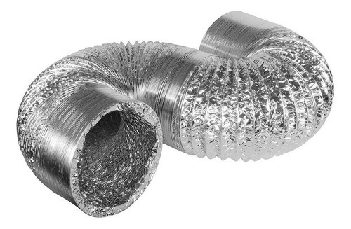 Ducto Flexible Metalizado 6 Pulgadas Aire Ventilacion X 1m 0