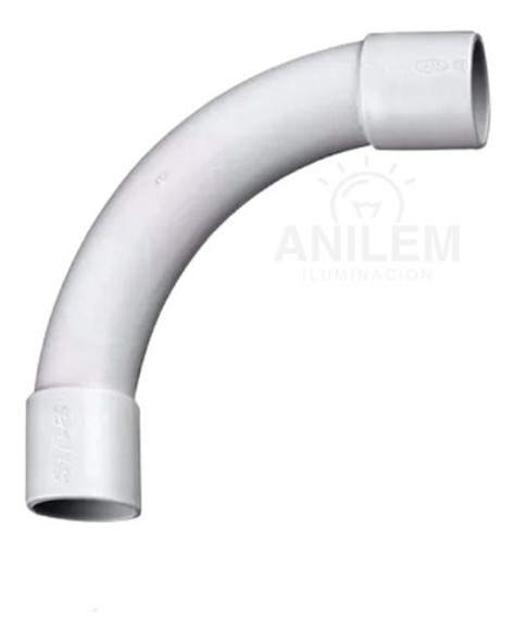 Pack X10 Curva 1 1/2 Caño Rigido 40mm Pvc Ip40 1