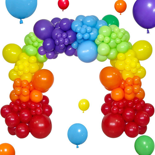 Kit De Globo De Colores Para Fiestas, 111 Piezas, 137x76x33 0