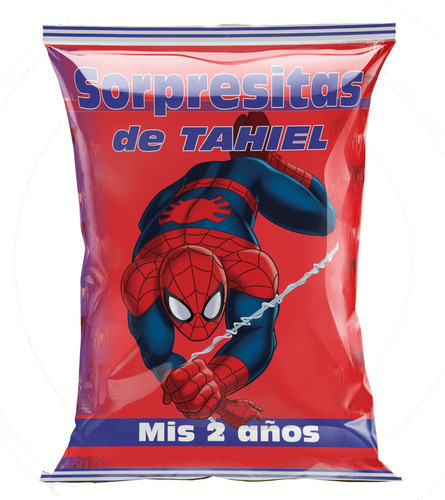 Bolsitas  Chip Bag Personalizadas Todas Las Tematicas X 25u 1