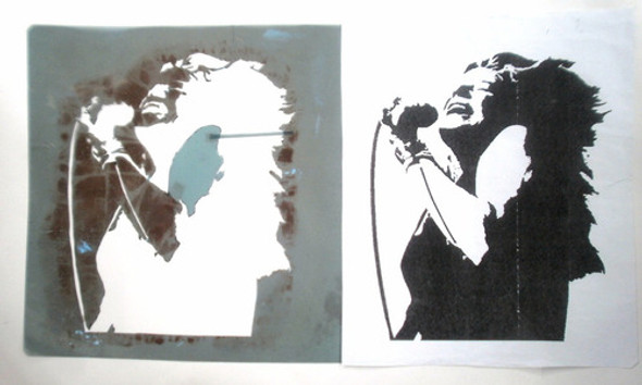 Stencil Plantilla Janis Joplin 25cm X 30cm Y Personalizados 0