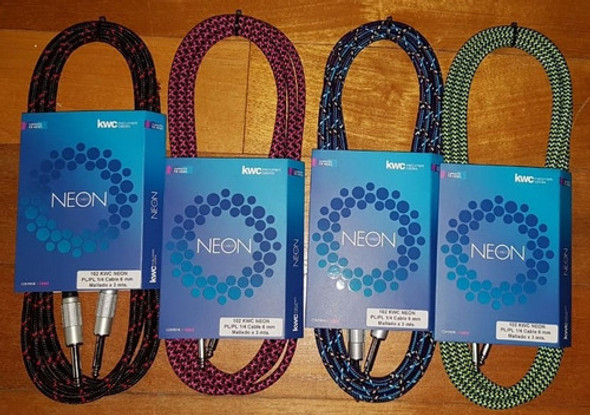 Cable Kwc 105 Neon Plug Instrumento 6m Metros Mallado Tela 0