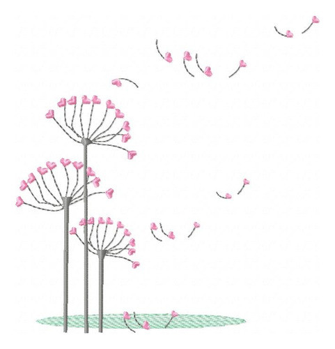 Matriz Para Bordados Maquina Flor Dandelion Diente Leon 1143 0