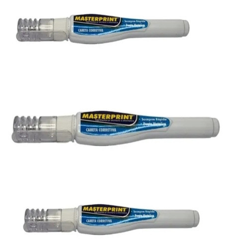 Kit 3 Caneta Corretiva Líquida 7 Ml - Masterprint 1