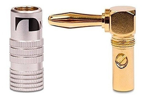 4 Piezas 24k Gold 90 Degree Nakamichi Speaker De Ángulo Rect 1