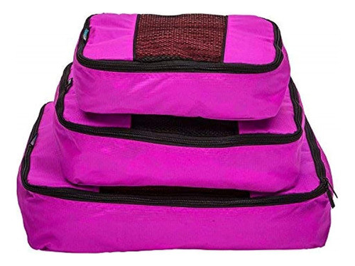 Paquete De 3 Cubos De Organización De Embalaje De Equipaje T 1