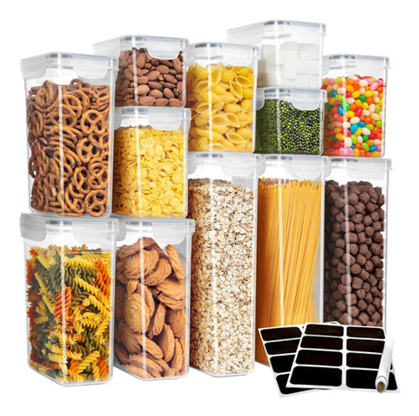 Conjunto De 12 Contenedores Airtight Para Alimentos, Bpa Fre 0