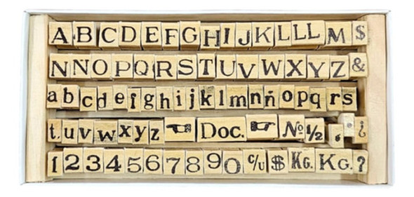 Sellos  Abecedarios Con Tipografia Maquina De Escribir  7mm 0 Sellos  Abecedarios Con Tipografia Maquina De Escribir  7mm 0