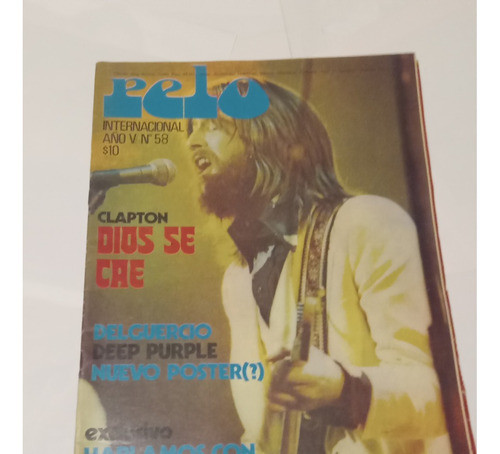 Revista Pelo 58 Tapa Eric Clapton Poster Crosby Sn & Young 0