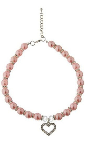 Mirage Pet Products 10 A 12inch Corazon Y Collar De Perlas 0