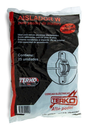 25 Aisladores De Pique Terko W Para Cercas Eléctricas 0