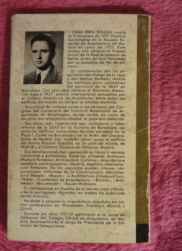 La Arquitectura Española Actual De Cesar Ortiz Echagüe 1