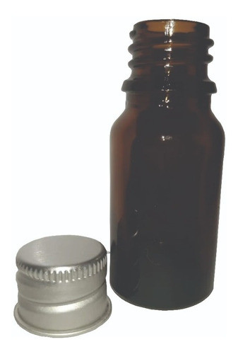 Frasco De Vidrio Ambar 10ml Tapa Aluminio (pack X20) 0