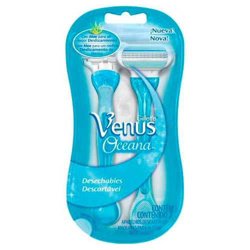 Pack X 12 Unid. Maquina  Ocean 2 Un Venus Hojas Y Maquinas 0