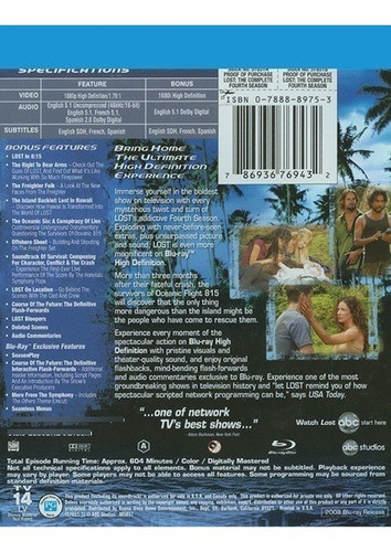 Blu-ray Lost Season 4 / Temporada 4 1