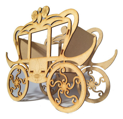 Carruaje Carroza Flor De Lis Fibrofacil 29 Cm X 16 Unidades 0