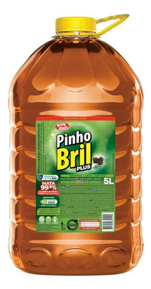 Kit Desinfetante Pinho Bril 5l Limpa Perfuma Rende Até 250lt 0