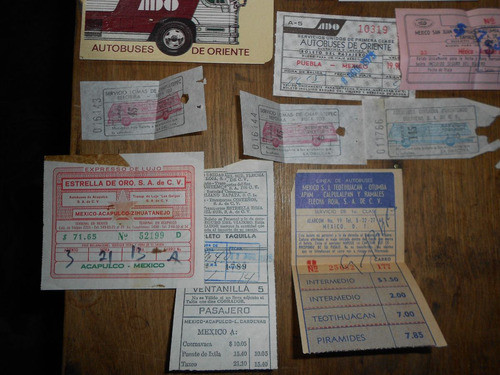 Antiguos Boletos Para Coleccionar (14) 1