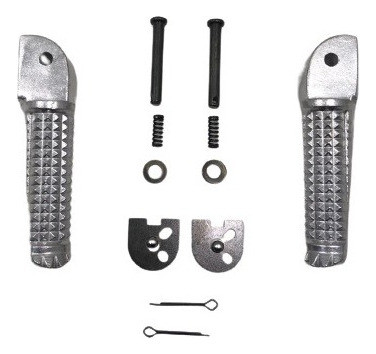 Pedalin Trasero Cromado Juego Mondial Rd 150 L Ourway 0