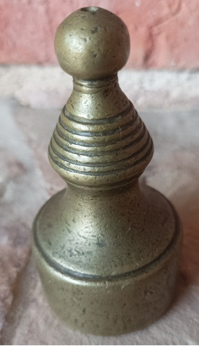 Antigua Plomada De Albañil En Bronce, Impecable. 0