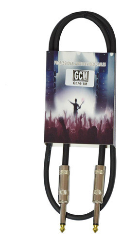 Cable Plug 1/4 A Plug 1/4 Mono Alta Calidad 1 Metro Gcm Pro 0