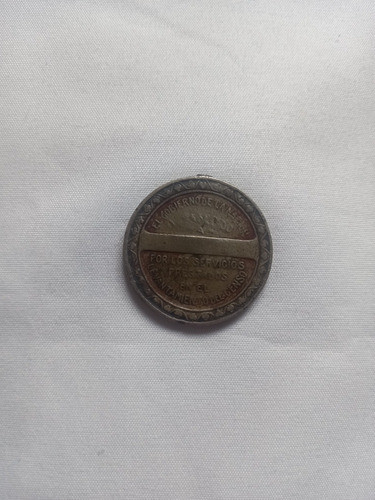 Medalla Servicios Prestados Levantamiento Del Censo 1909 1